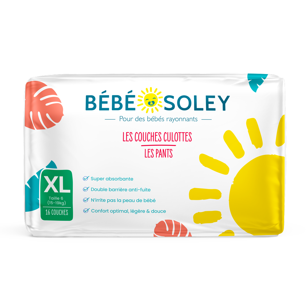 Carton de couches culottes Bébé Soley