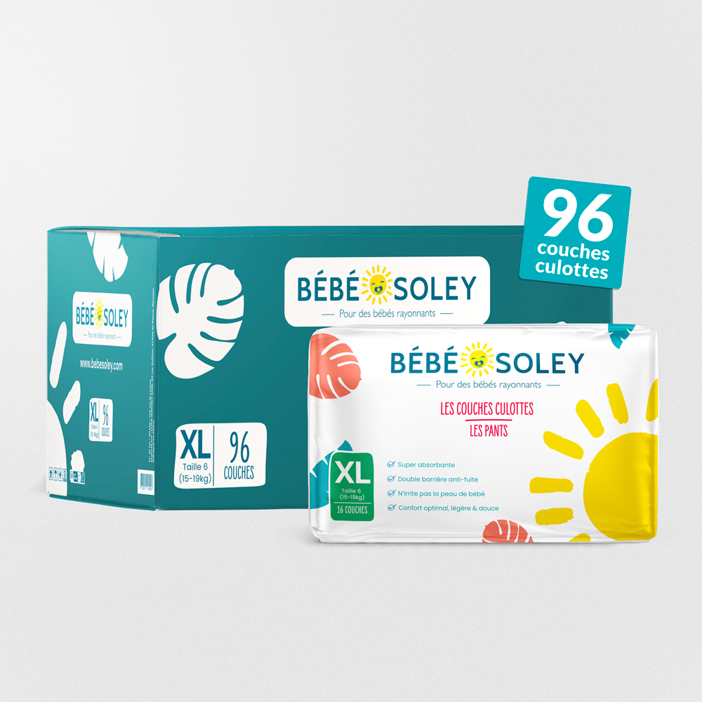 Carton de couches culottes Bébé Soley