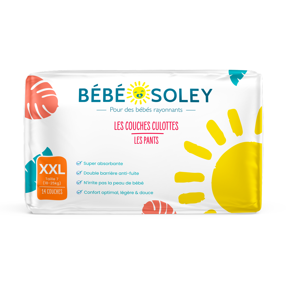 Carton de couches culottes Bébé Soley