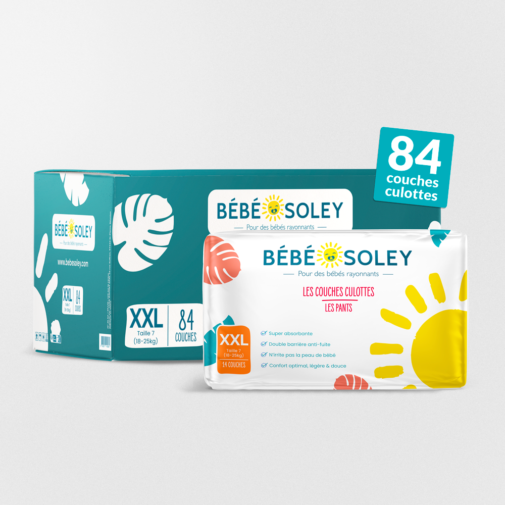 Carton de couches culottes Bébé Soley