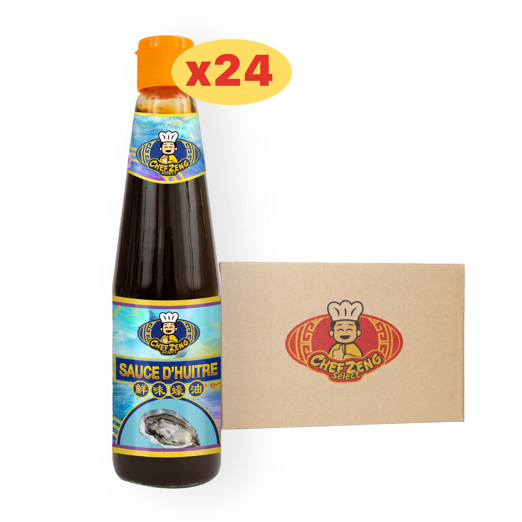Carton de 24 sauce d'huître "Chef Zeng" 270g