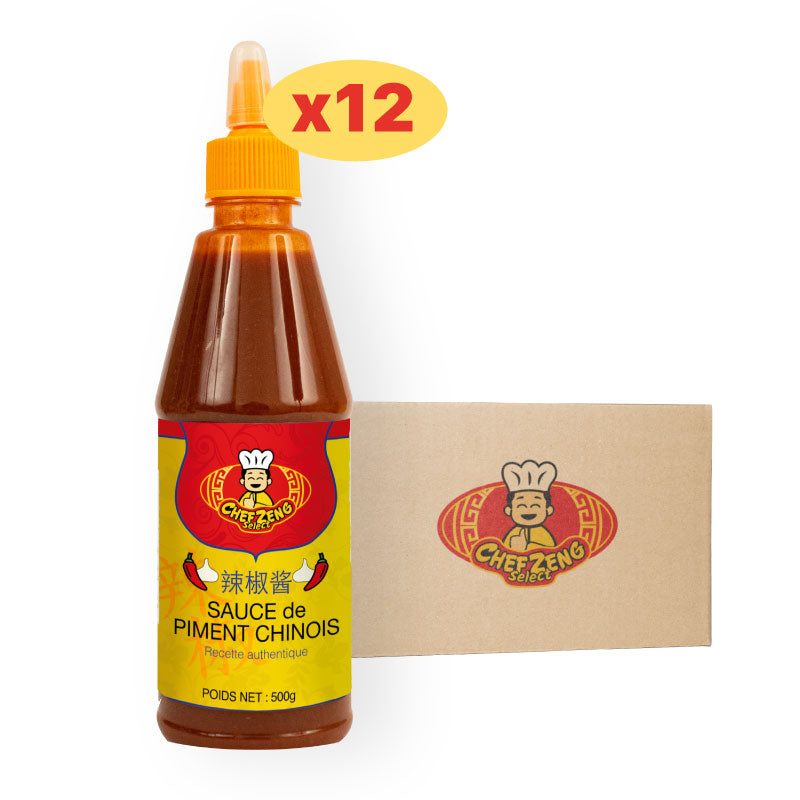 Carton Sauce Piment Chinois CHEF ZENG 500g