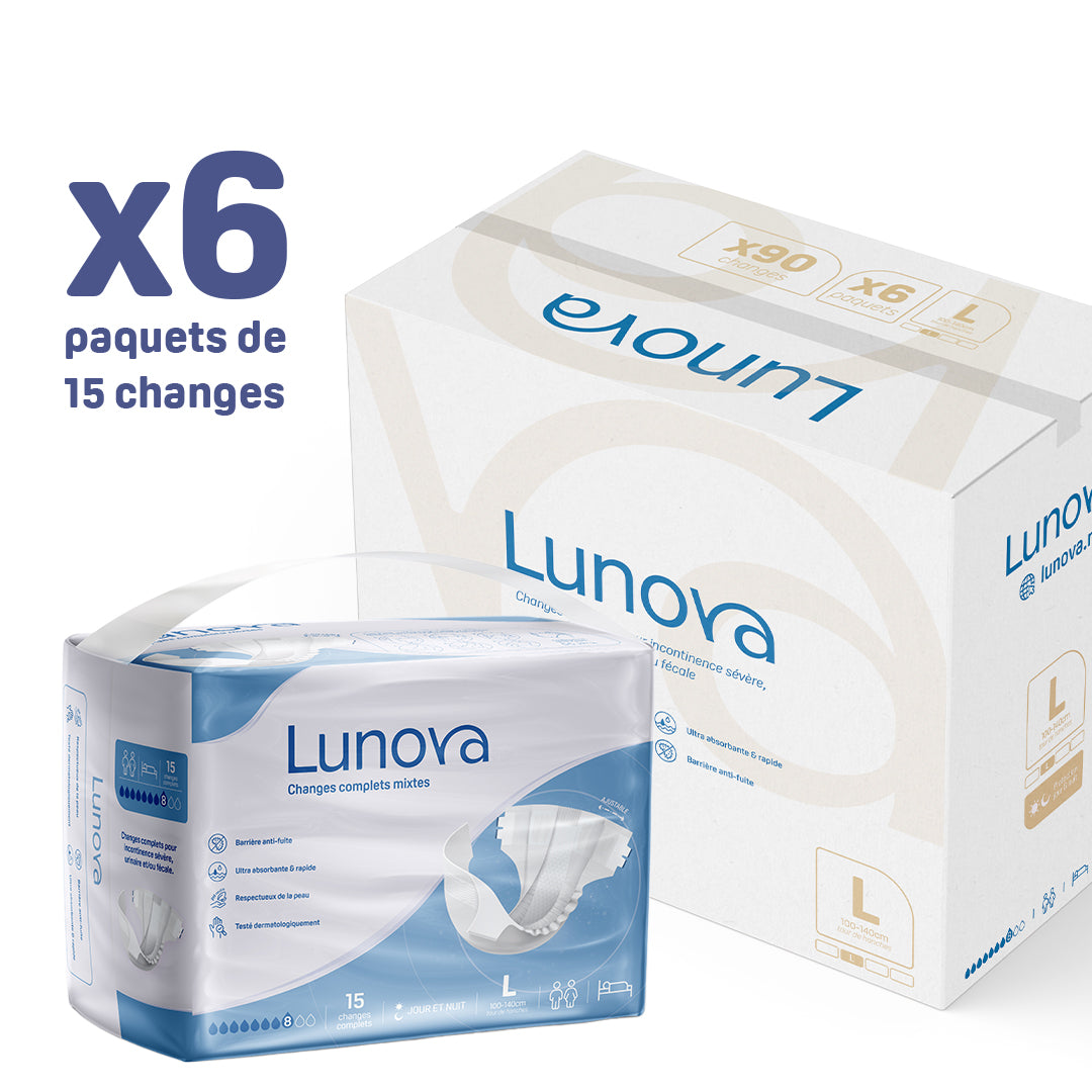Changes complets mixtes LUNOVA - Pack de 6 x 15 protections