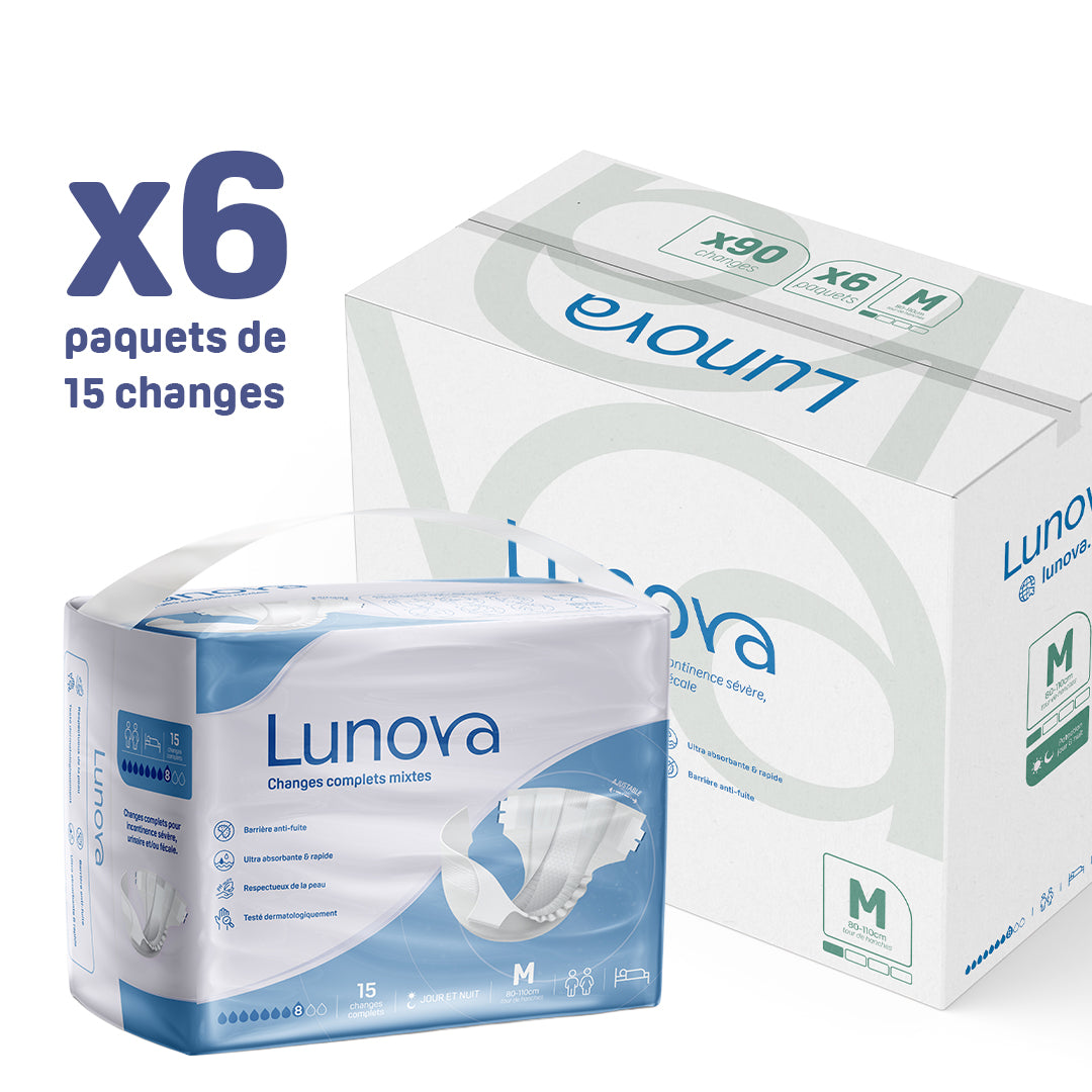 Changes complets mixtes LUNOVA - Pack de 6 x 15 protections