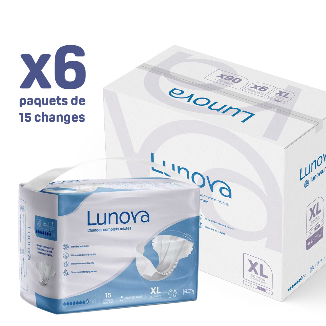 Changes complets mixtes LUNOVA - Pack de 6 x 15 protections
