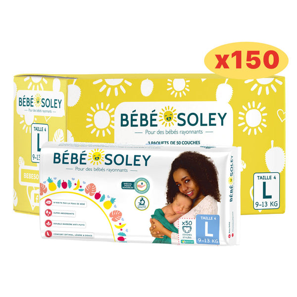 Carton de 150 couches Bébé Soley