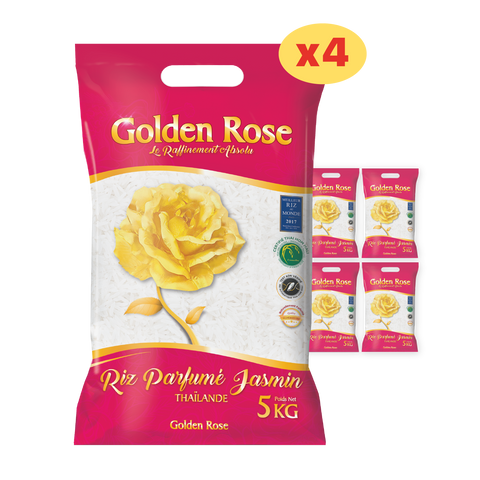 Ballot de riz Parfumé Jasmin Golden Rose 5KG